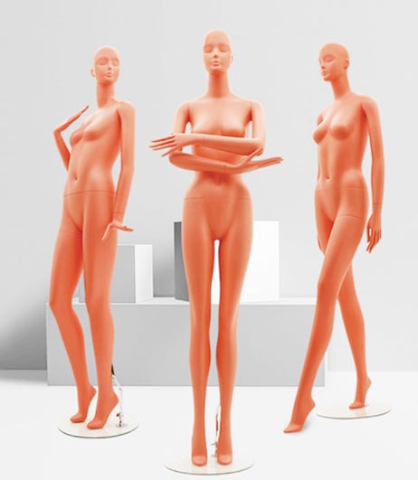 Coral Orange Active hand Female mannequins manufacturer price $120