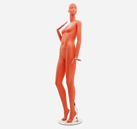 Coral Orange Fixed hand Female mannequins manufacturer